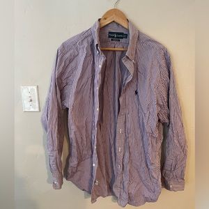 Ralph Lauren purple and white button down